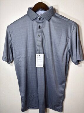 Collars & Co Mens Large Dress Collar Polo Shirt Lightweight Wrinkle Resistant 4-